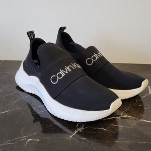 Calvin Klein Black and White Women's Sneakers